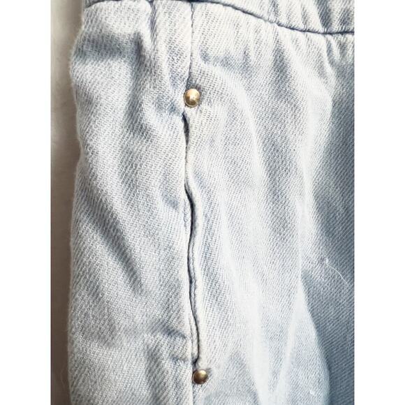 Chloe Denim Overalls Jumper Jeans Girls Kids 5 Blue Pants - Picture 3 of 15